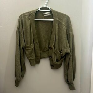 Urban outfitters Forest green soft sweater boucle style